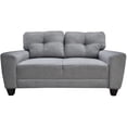 thumbnail image 1 of Love seat El Bazar Store Sidney Lino Gris plata 2 plazas, Modular, Moderno, Sala, Sofa, 1 of 4