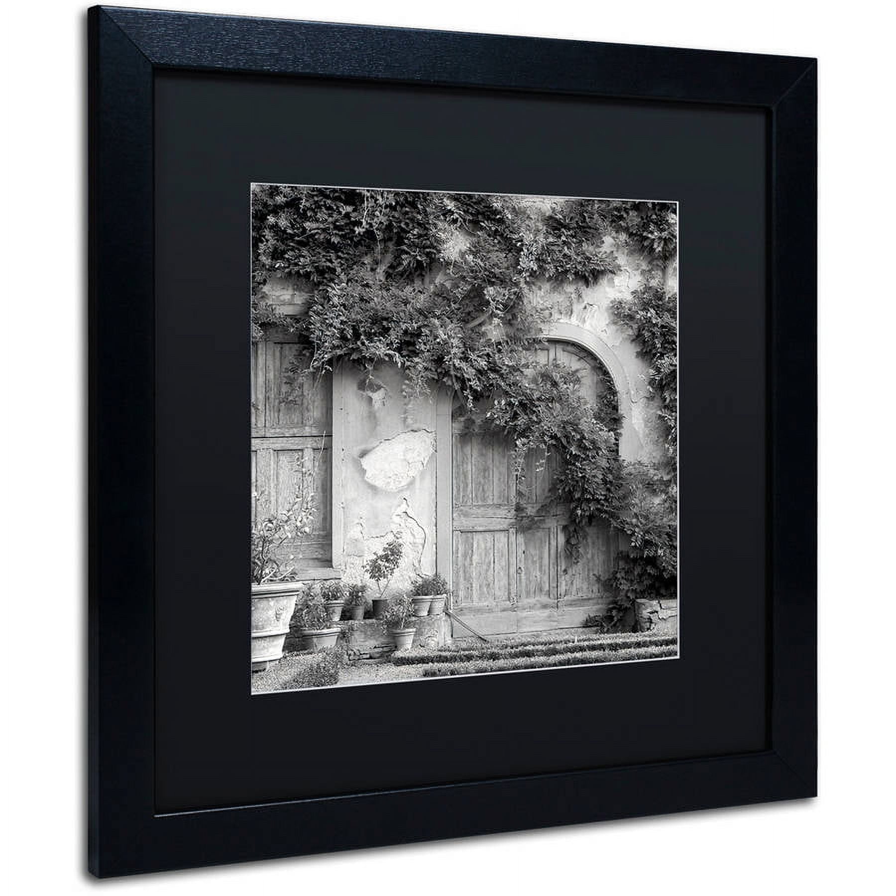 Trademark Fine Art "Tuscany VI" Canvas Art by Alan Blaustein, Black Matte, Black Frame