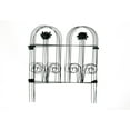 thumbnail image 4 of Glamos Wire 29 inch Folding Round Top Clip Fence Metal Flower Border Panels 4 Pack 24 feet Total, 4 of 7