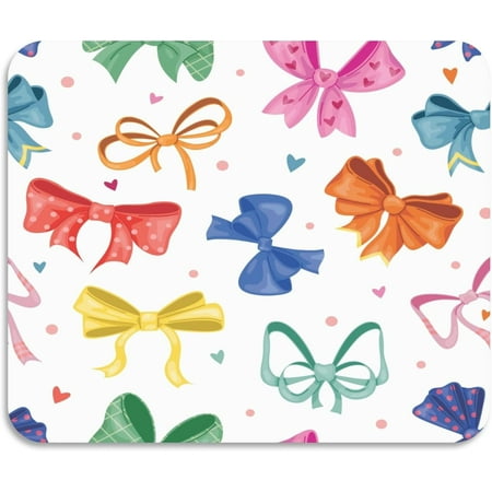 

Dish Drying Mat Decorative Ribbons and Bows Seamless Pattern 18x16inch Absorbent Coffee Mat Non-slip Rubber Backed Easy Clean Hide Stain Kitchen Pad for Coffee Bar Sink Kitchen Counter