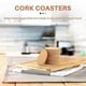 thumbnail image 4 of Cork Coasters 20-Pack Reusable Absorbent Heat Resistant Drink Coasters for Bars, Home & Parties, 4 of 5