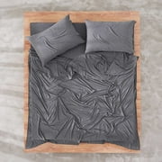 Calvin Klein 4 Pc Modal Cotton Jersey King Sheet Set Dark Gray