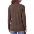 thumbnail image 4 of MOSHU Turtleneck Sweaters for Women Long Sleeve Casual Tops Knit Womens Pullover Sweaters Winter Clothes, 4 of 10