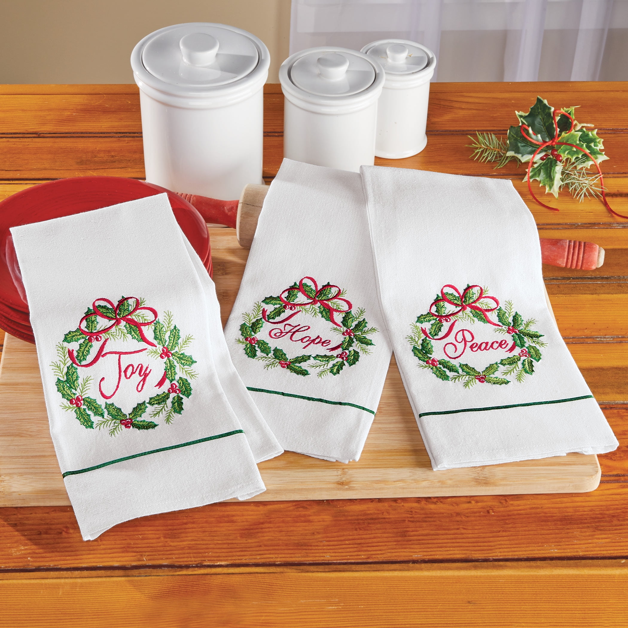 holiday dish towels