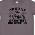 thumbnail image 4 of Inktastic Officially the World's Greatest Big Brother Boys Toddler T-Shirt, 4 of 5