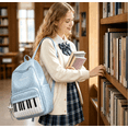 thumbnail image 3 of YSBDLQE School Backpack with Piano Pattern for Teen Girls - Cute Backpack for School with Versatile Design, Perfect College Backpack for Daily Campus Life,Blue, 3 of 5
