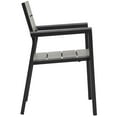 thumbnail image 4 of Side Dining Chair and Table Set, Dark Brown Gray, Metal, Outdoor Patio Balcony Cafe Bistro Garden Hospitality Restaurant, Modern Contemporary HB32696, 4 of 7