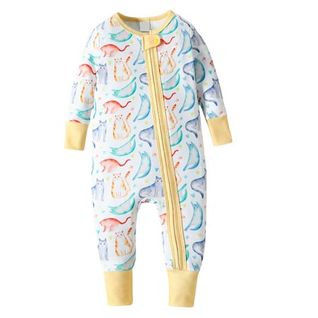 FYDUU Baby Boys Romper Jumpsuit Long Sleeve Comfortable Stylish Baby Onesies Bodysuits One-Pieces Crawling Sleeping Everyday Wear Vintage Casual 9-12 Months