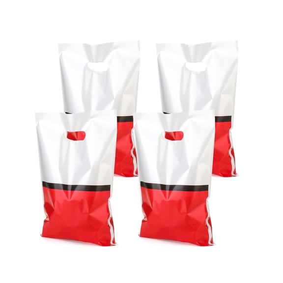 40PCS Cartoon Animation Party Favor Bags, Red and White Design Goodie Gift Bags for Birthday Party Supplies