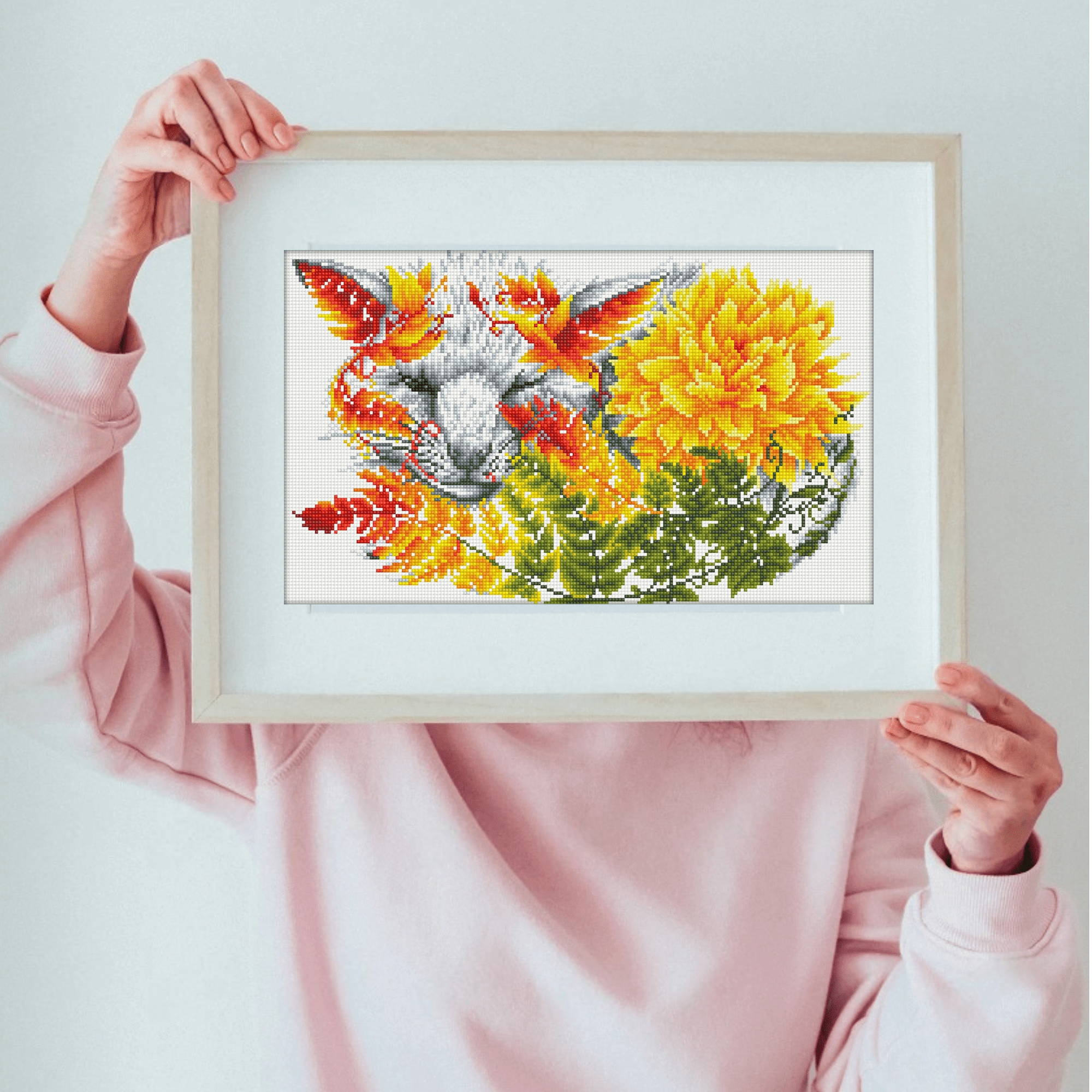 Diamond Dotz Fern Fox  Animal Diamond Painting Kits for Adults - Diamond Art Kits a Relaxing Creative Craft Kit with Dotz Gems  12.6"x20.5"