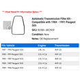 thumbnail image 2 of Automatic Transmission Filter Kit - Compatible with 1984 - 1991 Peugeot 505 1985 1986 1987 1988 1989 1990, 2 of 2