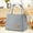 Gray, variant on Insulated Reusable Tote Bag Thermal Reusable Canvas Shopping Tote for Groceries Sturdy Zipper Closure & Pocket Cooler bags for Travel/Beach/Picnic Keep Foods Cold or Hot for Hours Lunch Bag Women Men