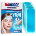 thumbnail image 1 of Láminas de gel BeKoool para reducir la fiebre de forma natural, 4 unidades, para migraña, 1 of 9