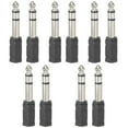 thumbnail image 6 of Worgeous 10 pcs  Headphone Jack Adapter Instrument Converter 6.35mm To 3.5mm Mic Adapter, 6 of 8