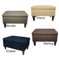 thumbnail image 3 of MJL Furniture  Brooklyn DAWSON-7 Upholstered Square-legged Box Storage Ottoman Saddle Brown, 3 of 5
