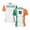 2, variant on Exclusive design Ireland Flag Grain 3D Printed Men For Running Bike Soccer Tennis Fitness Sports tshirt Mesh Fans Short T-shirt