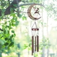 thumbnail image 6 of MUMTOP Wind Chime,Moon Fairy Solar Lights Wind Chimes for Outside Indoor Crackle Glass Ball LED Decorative Mobile Memorial Gift, Aluminum Tubes for Home, Outdoor, Yard, Patio,Garden Decor, 6 of 6