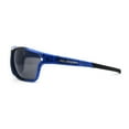 thumbnail image 3 of Xloop Mens Sport Wrap Around Rectangular Plastic Sunglasses Black Blue, 3 of 4