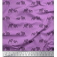 thumbnail image 1 of Soimoi Moss Georgette Fabric Bull Dog Print Fabric by Yard 42 Inch Wide, 1 of 3