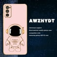 thumbnail image 4 of Galaxy S20 FE Case for Astronaut Stand, Designed for 6D Electroplated Galaxy S20 FE 4G/5G Phone Case,Soft TPU Protective Shockproof Flexible Samsung Galaxy S20 FE Case 6.5 inch,Pink, 4 of 12