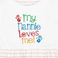 thumbnail image 4 of Inktastic My Nannie Loves Me Girls Baby Dress, 4 of 5