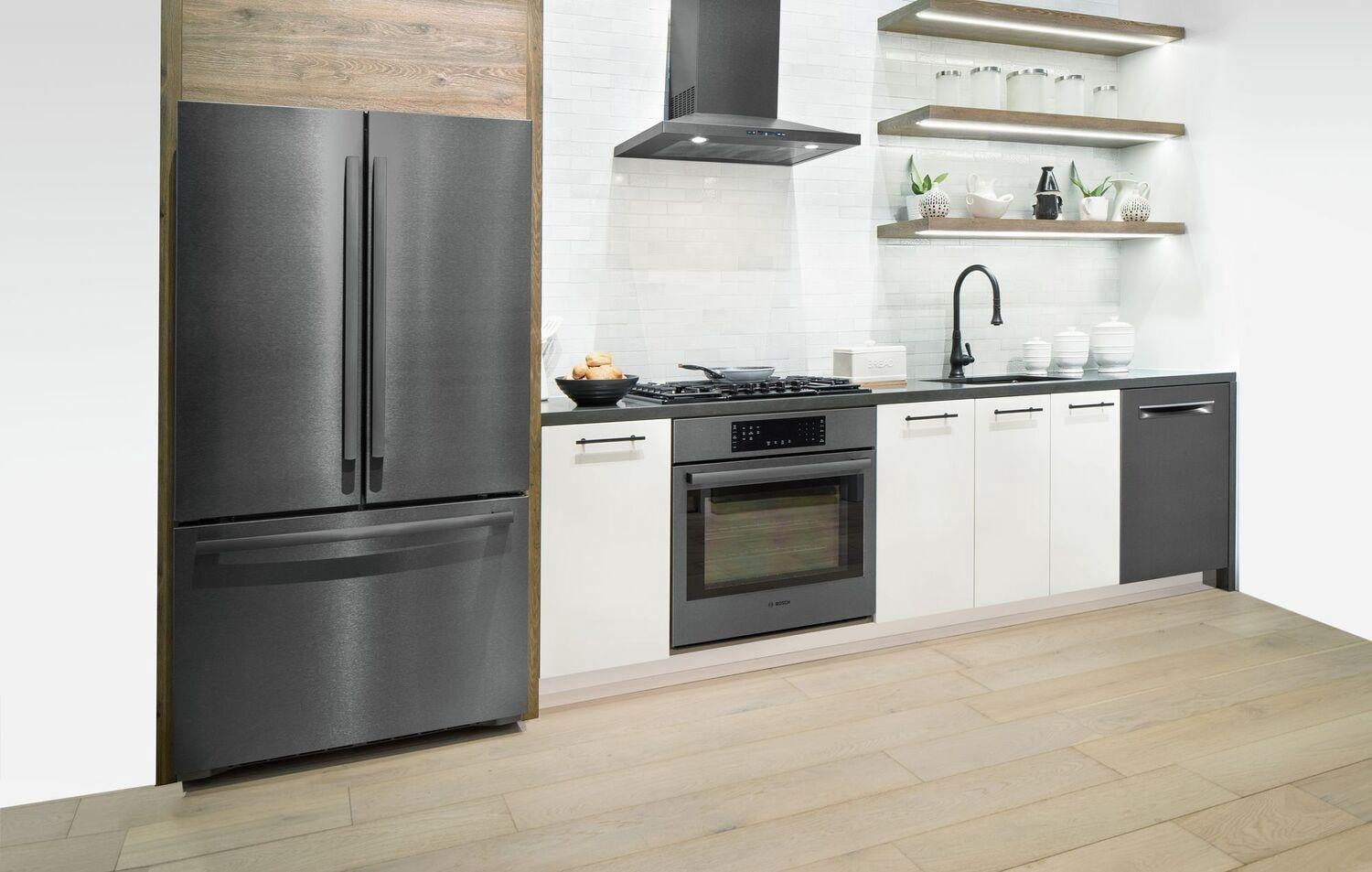 Bosch HCP80641UC 800 Series 30 inch Black Stainless Chimney Range Hood