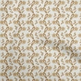 thumbnail image 1 of oneOone Velvet Light Brown Fabric Asian Block Sewing Material Print Fabric By The Yard 58 Inch Wide, 1 of 4