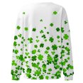 thumbnail image 5 of Leesechin Womens Tops St. Patrick's Day Printed Long Sleeve Blouse Round Neck Pullover Sweatershirt, 5 of 5