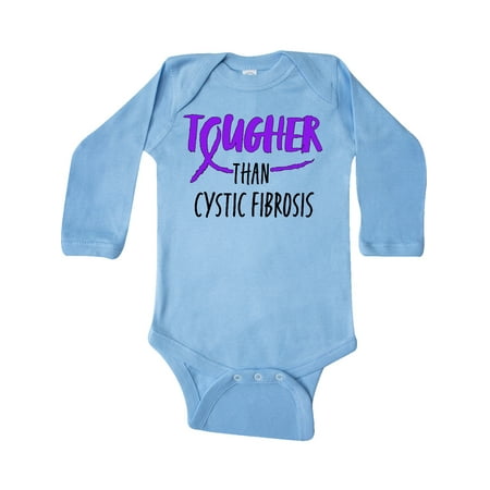 

Inktastic Tougher than Cystic Fibrosis Gift Baby Boy or Baby Girl Long Sleeve Bodysuit