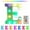 White E, variant on Latrodar Colorful LED Marquee Letter Lights With Remote – Party Meticulously Crafted he Home - Multicolor White Home Stuff