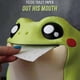 thumbnail image 4 of The Frog Toilet Paper Dispenser 3D Printed Toilet Paper Holder Tissue Storage Rack Frog Flip Belly Towel Roll Holder, 4 of 5