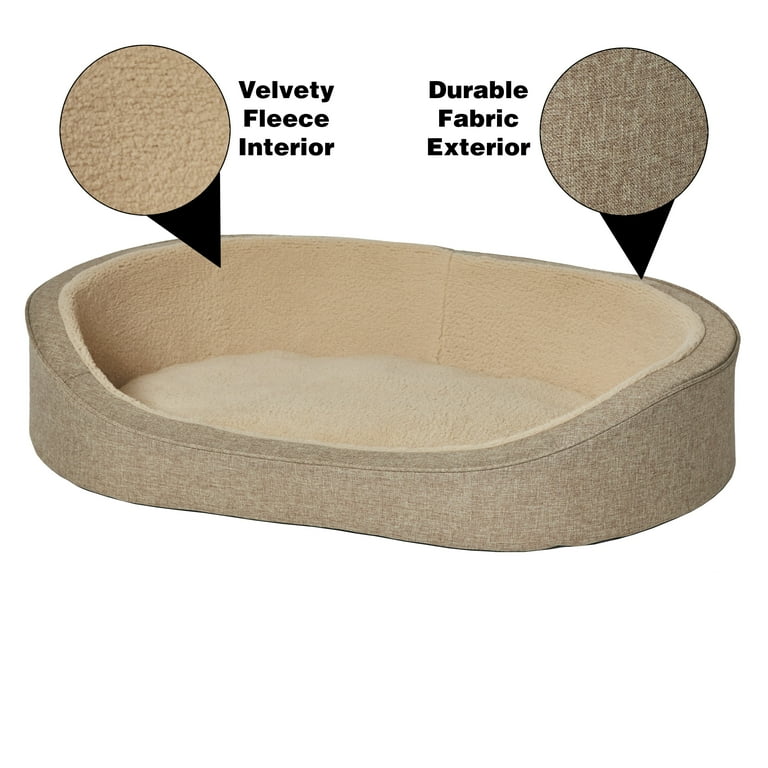 Medium QuietTime Deluxe Hudson Pet Bed Tan Walmart