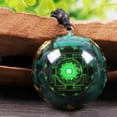 thumbnail image 6 of Tnobhg Natural Malachite Crystal Pendant Necklace Reiki Infused Spiritual Healing Energy Jewelry Sacred Stone Pendant for Women, 6 of 7