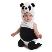 Dress Up America 870-6-12 Costume d'ours panda c-lin pour les b-b-s de 6 - 12 mois, noir et blanc