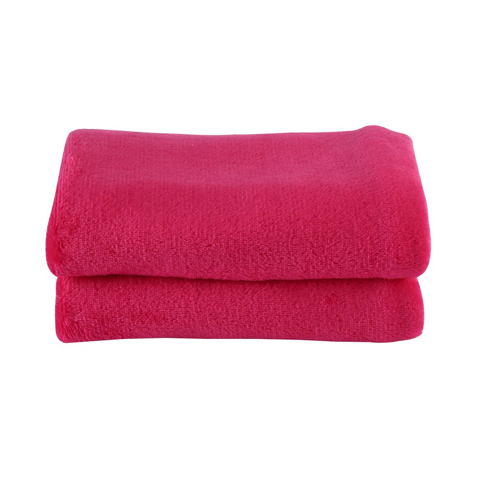 Solid Color Soft Blanket Coral Fleece Material Practical Small Blanket
