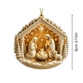 thumbnail image 2 of Christmas Nativity Scene Acrylic Flat Ornament 3.1 in Religious Holy Family Hanging Tree Decor Design A, 2 of 5