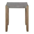 thumbnail image 3 of Alaterre Furniture Newport 21" Square Faux Concrete and Wood End Table, 3 of 6