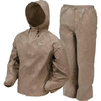 Frogg Toggs Men's Ultra Lite Rain Suit, Khaki, Size MD/LG