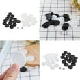 thumbnail image 2 of 30Pcs/Set Plastic Black White Checkers Backgammon Chess Pieces with Two Dices, 2 of 10
