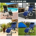 thumbnail image 3 of MOPHOTO Zero Gravity chair, Lounge Chair, Lounge Chair with Removable Pad for Indoor and Outdoor, Patio Recliner, Folding Reclining Lounge Chair for Adults, 3 of 8