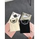 thumbnail image 2 of Camiseta informal holgada y versátil de manga corta con estampado de letras roscadas y escote de Palm Angels para hombre y mujer, modernaAlbaricoque, 2 of 5