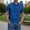 Blue, variant on YODETEY Men’s Classic Solid Polos Shirt, Men’s Everyday Fit Collar Casual Shirts,Big and Tall Brown,Size S-3XL