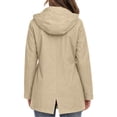 thumbnail image 6 of Enjoytime Rain Jacket Women Long Sleeve Zip Up Hooded Windbreaker Outdoor Hiking Travel Casual Outerwear with Pockets, 6 of 8