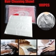 thumbnail image 5 of Disposable Salon Hair Washing Capes Shampoo Cape 100 Count Clear Hairdressing Protective Cover, 5 of 7