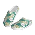 thumbnail image 2 of Lsque Lotus Flower1 Pattern Womens Comfort Cotton on Scuff With Memory Foam and Anti-skid Sole Slipper-39/40, 2 of 7