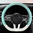 thumbnail image 5 of D-Shape Car Steering Wheel Cover Non-Slip Thin Handle Cover All-Season Sports Style High Low Temperature Resistant, 5 of 5
