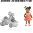 thumbnail image 5 of Replacement Figure for Loving Family Dollhouse - BML25 ~ Replacement Little Sister ~ Toddler Doll ~ African American, 5 of 5