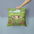 thumbnail image 2 of Carolines Treasures CDCO0371PW1414 Pigs Meadowsweet by Debbie Cook Canvas Decorative Pillow  14Hx14W multicolor, 2 of 4