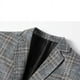 thumbnail image 4 of Traje de chaqueta para hombre, traje informal de negocios para hombre, traje pequeño, top ajustado, traje informal de mediana edad a cuadros para primavera y otoño, traje individual, 4 of 5