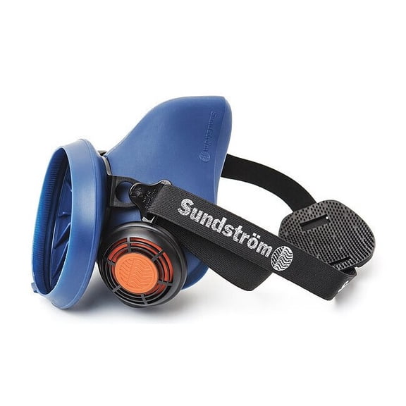 Sundstrom Safety Half Mask Respirator,Silicone,Blue SR 100 M/L